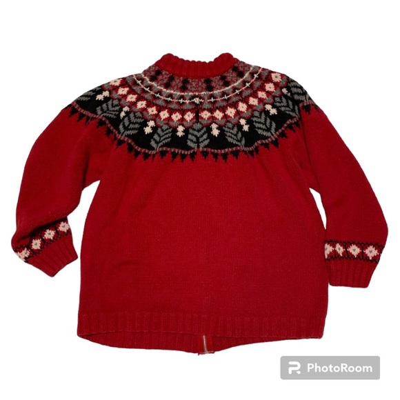 Vermont Mitten Pockets Knitted Zip-Up Sweater - Picture 2 of 4